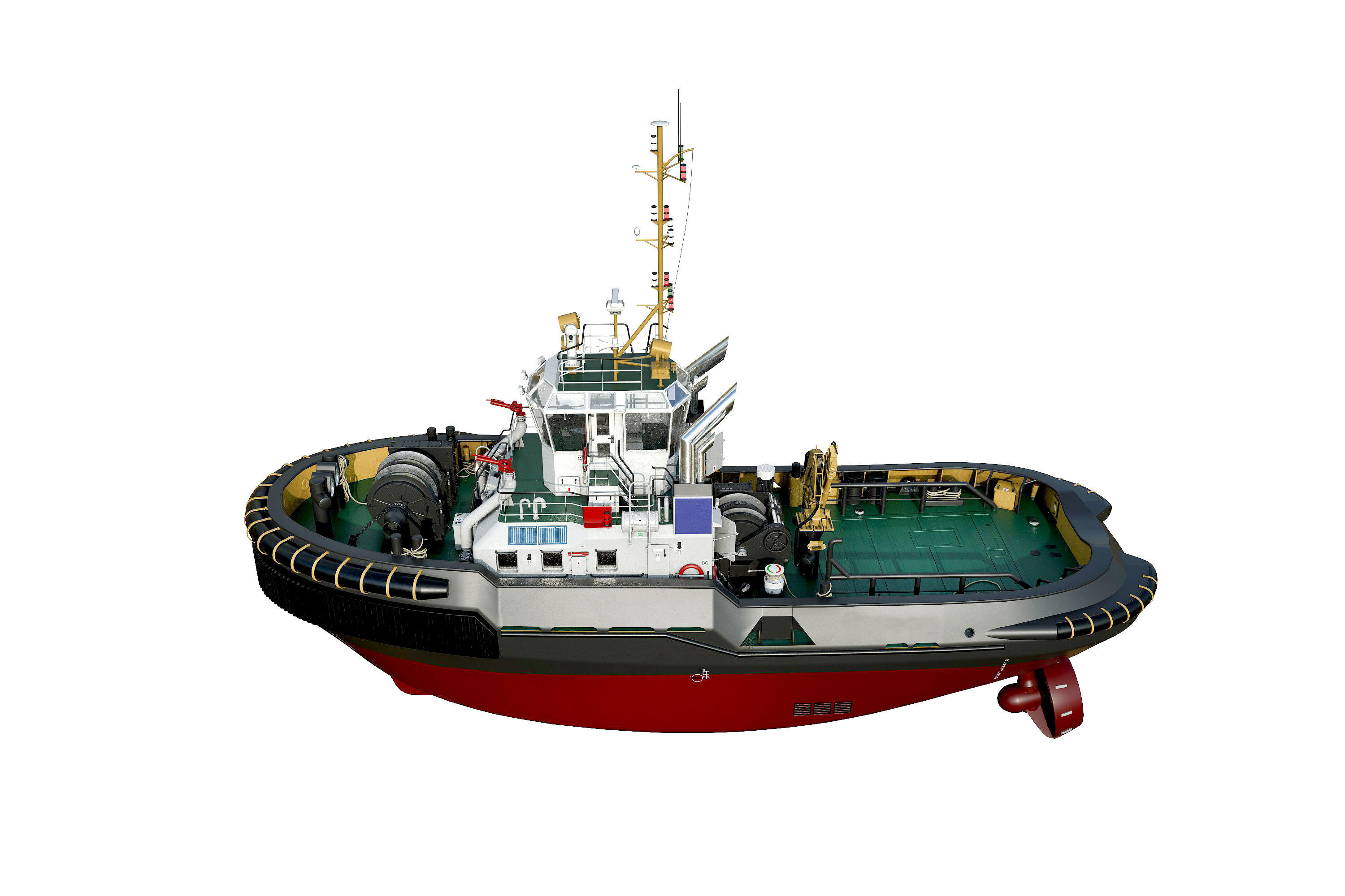 Tugboat   hquality 3D model_8