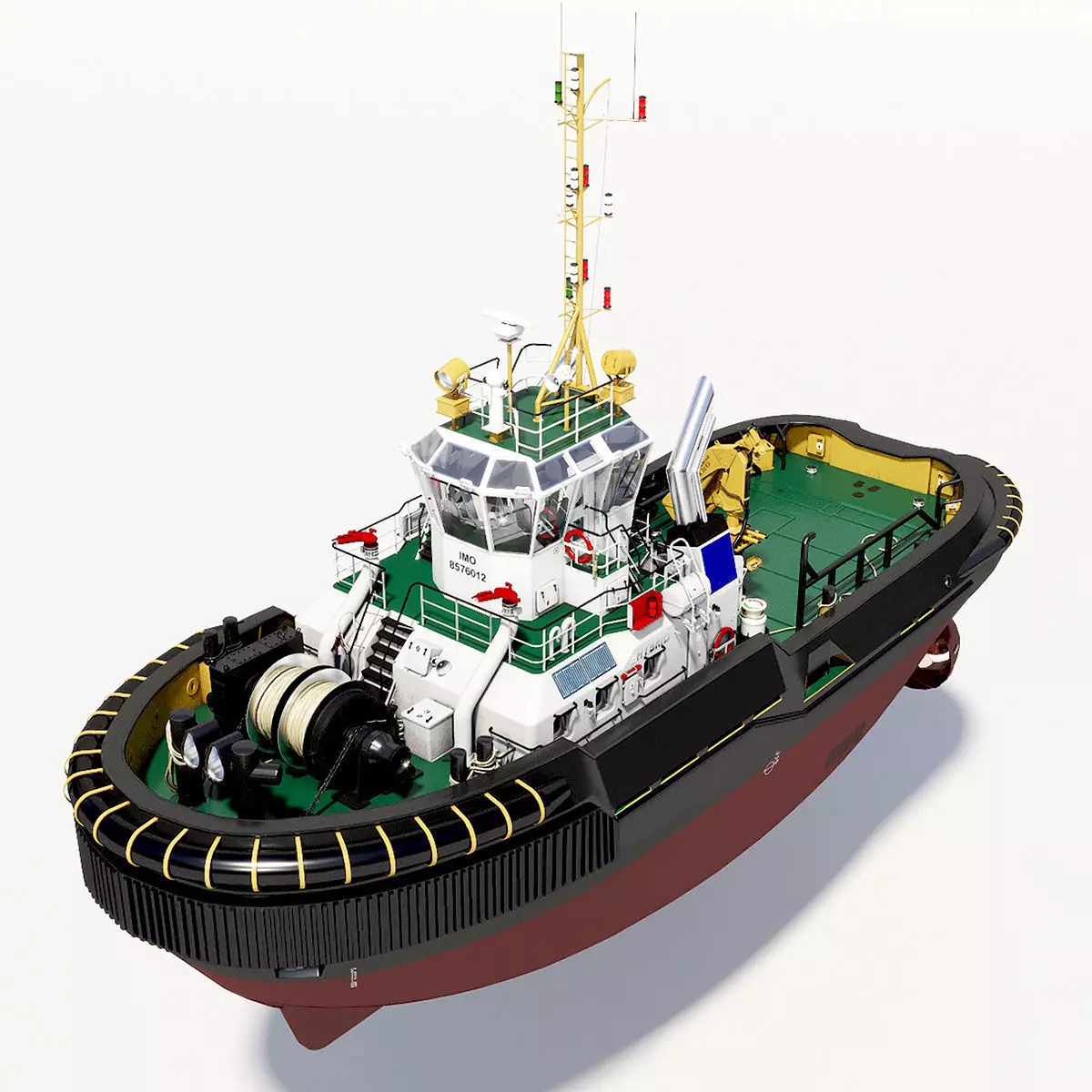 Tugboat   hquality 3D model_0