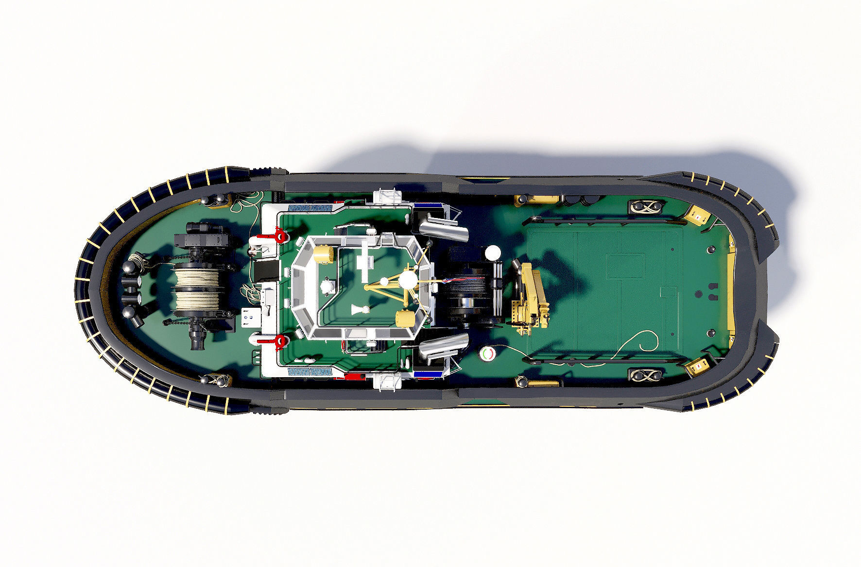 Tugboat   hquality 3D model_4