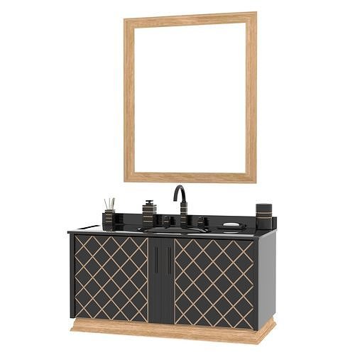 Bathrom furniture Ottoman 3D model