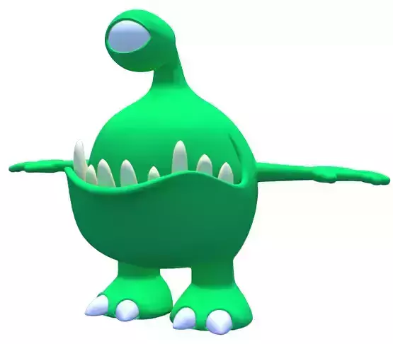  Green monster character