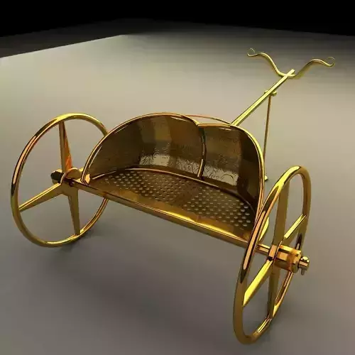 Chariot gold wheelbarrow - gold wheelbarrow