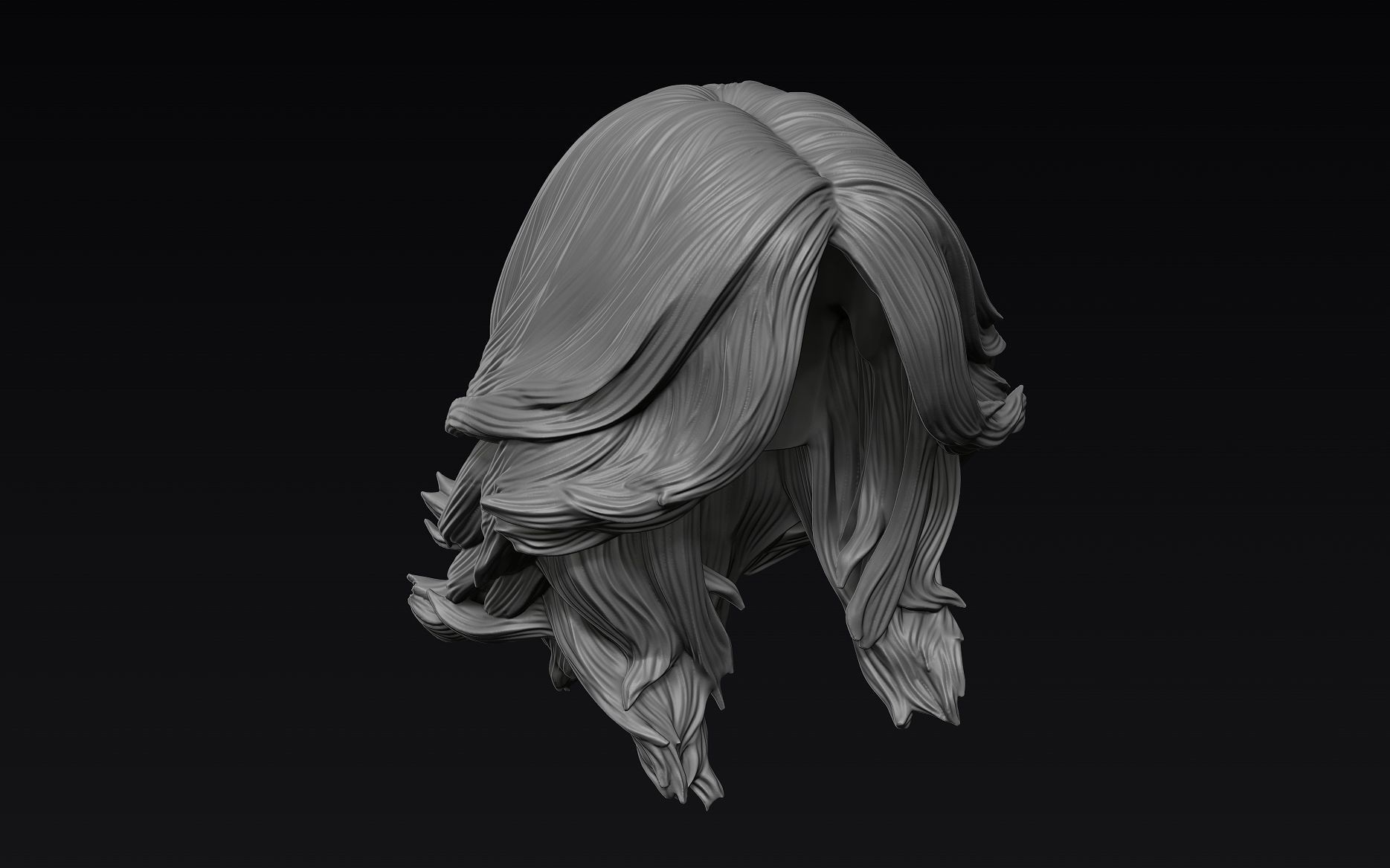 Hair 26 3D model_2
