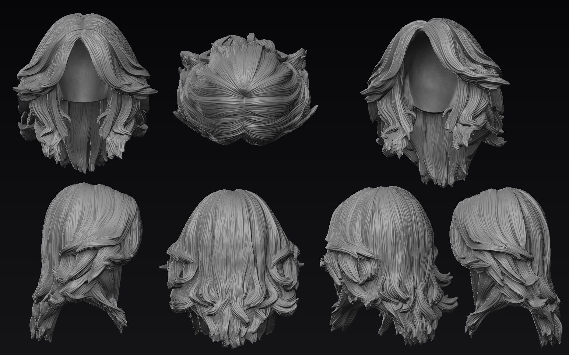 Hair 26 3D model_7