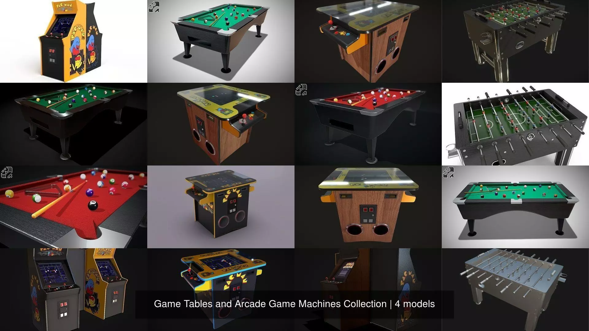 Game Tables and Arcade Game Machines Collection _0