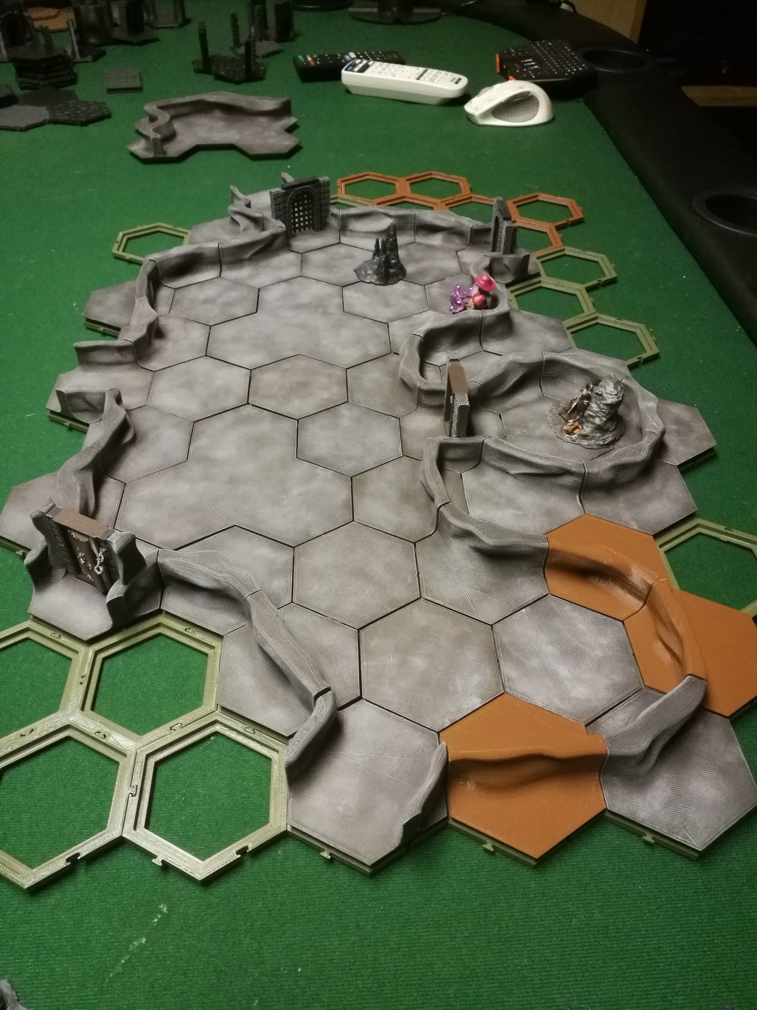 HC12 Base set 3D print cave dungeon for Dnd 28mm 3D print model_9