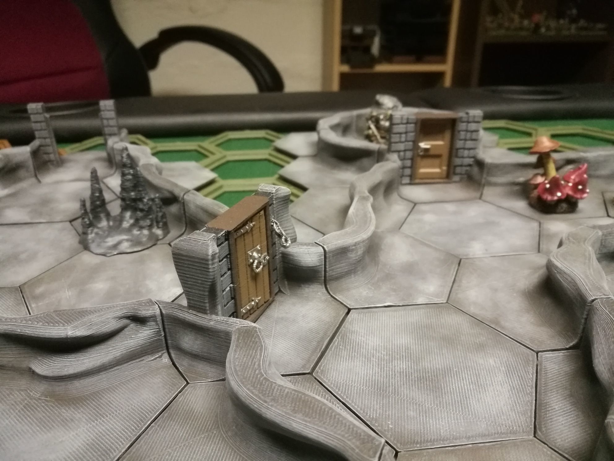 HC12 Base set 3D print cave dungeon for Dnd 28mm 3D print model_3