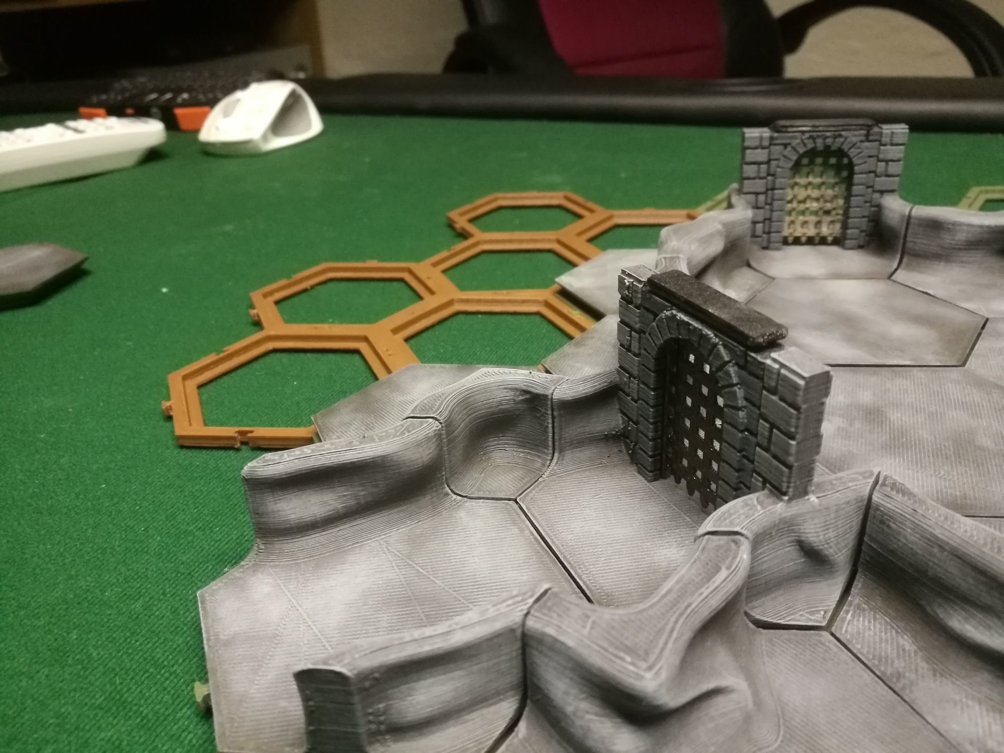 HC12 Base set 3D print cave dungeon for Dnd 28mm 3D print model_7