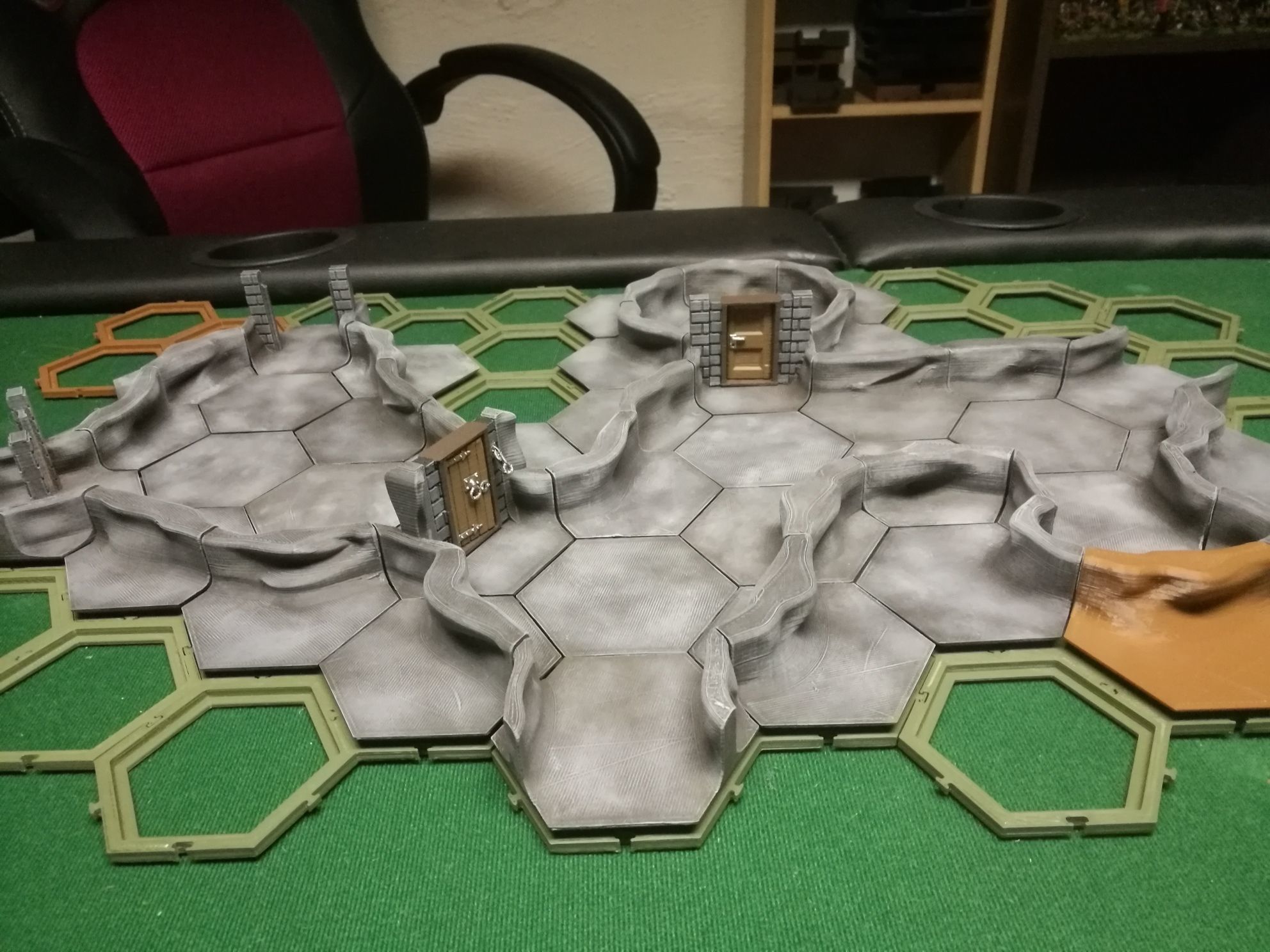 HC12 Base set 3D print cave dungeon for Dnd 28mm 3D print model_1