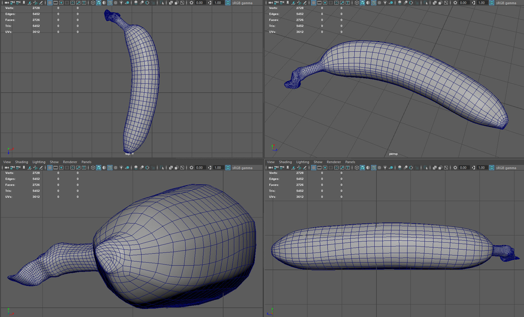 PLATANO banana Low-poly 3D model_18