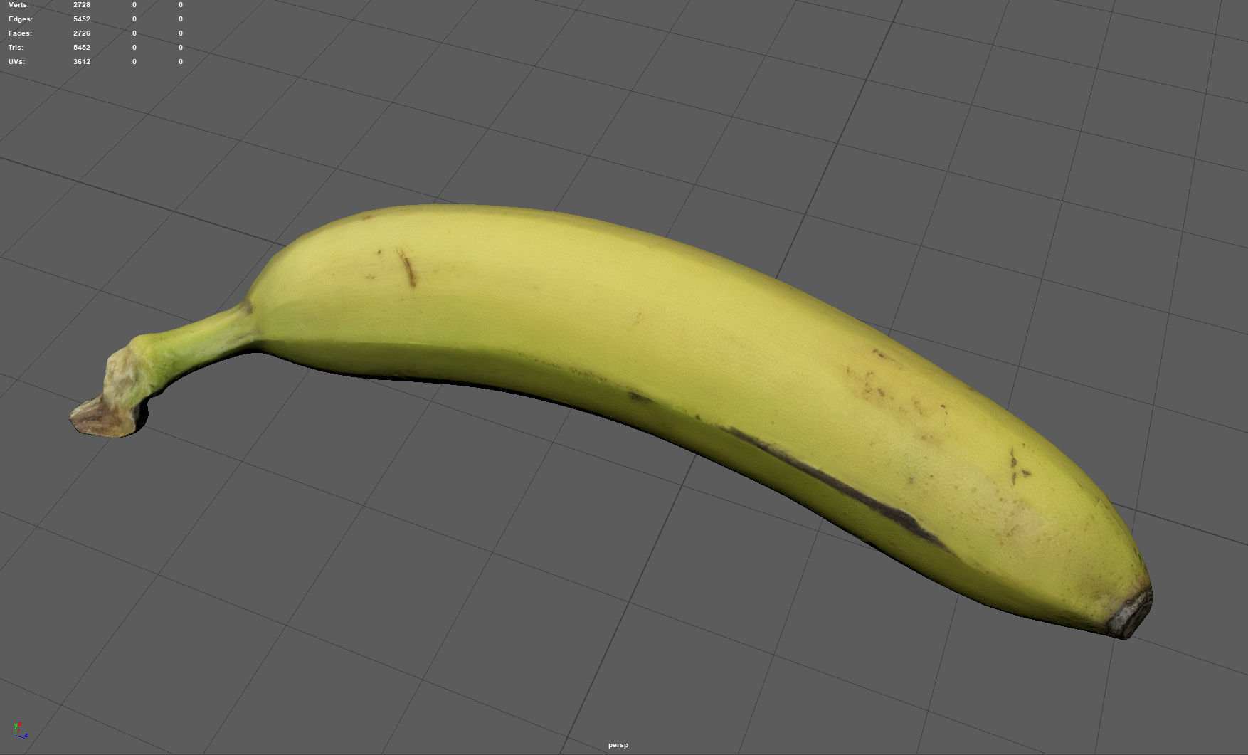 PLATANO banana Low-poly 3D model_2