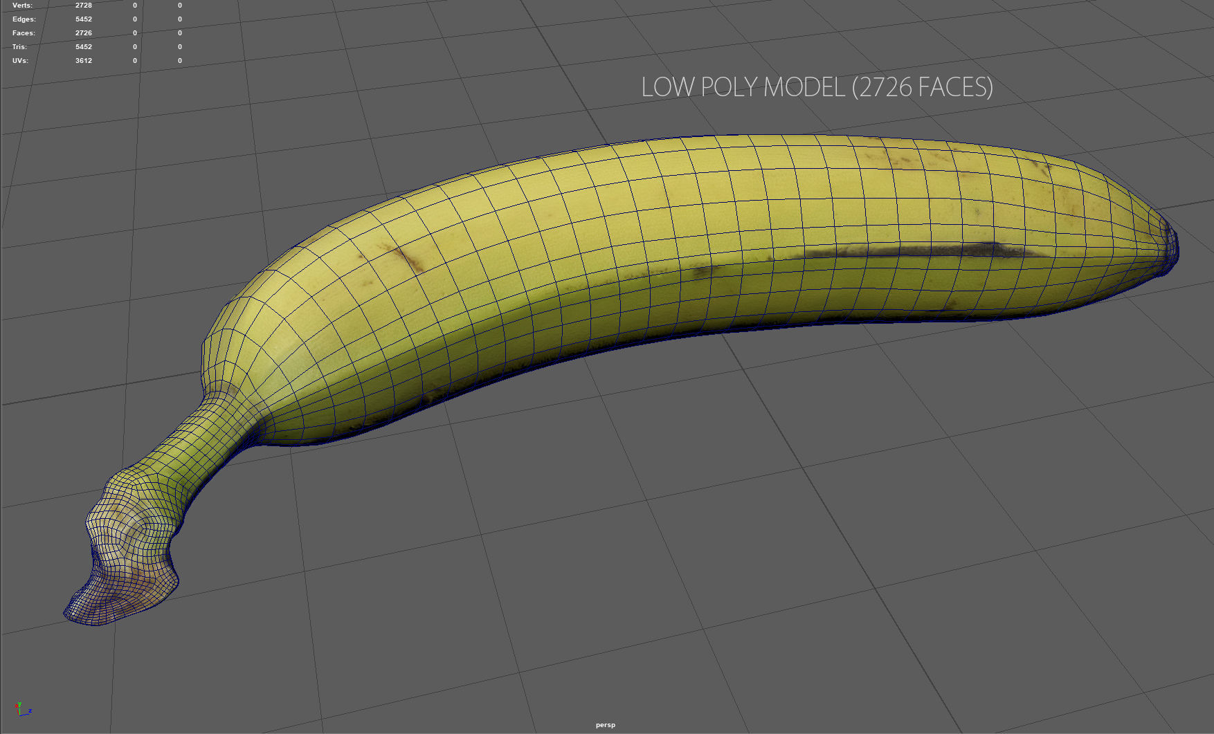 PLATANO banana Low-poly 3D model_5