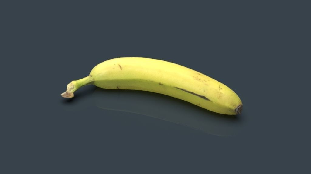 PLATANO banana Low-poly 3D model_7