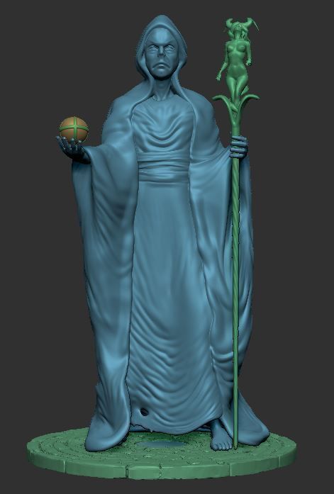 Old Wizard 3D Print 3D print model_7