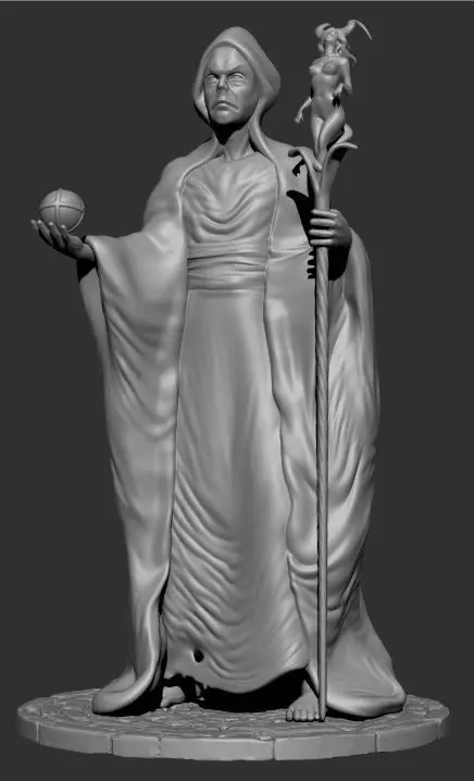 Old Wizard 3D Print 3D print model_0