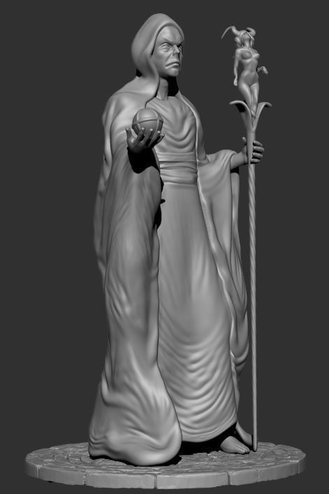 Old Wizard 3D Print 3D print model_2