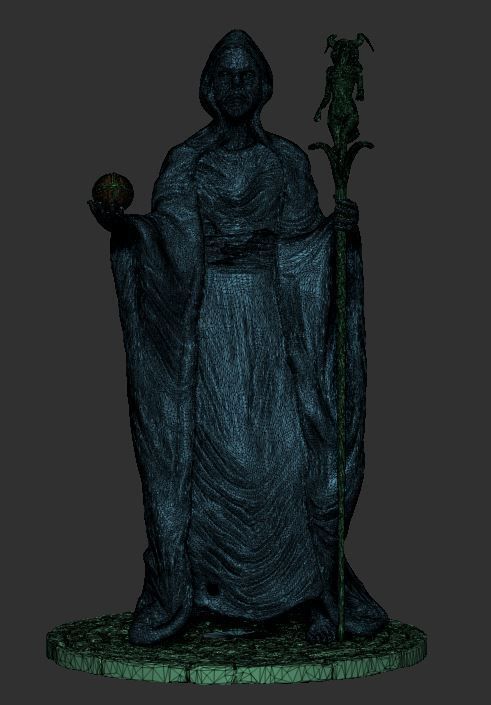 Old Wizard 3D Print 3D print model_6