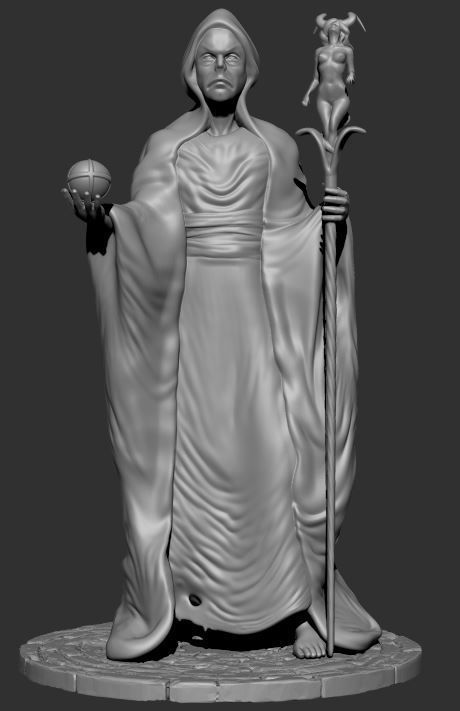 Old Wizard 3D Print 3D print model_1