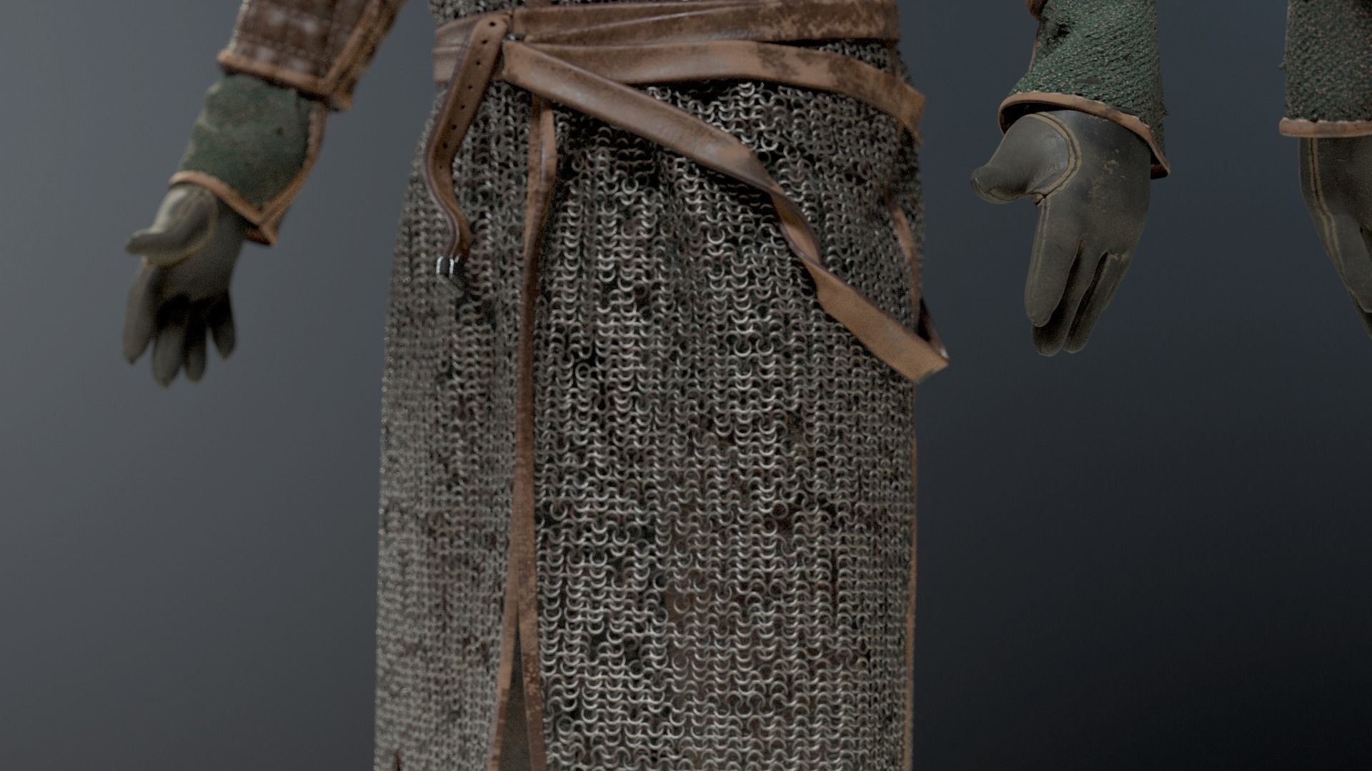 SOLDIER Medieval infantryman 3D model_21