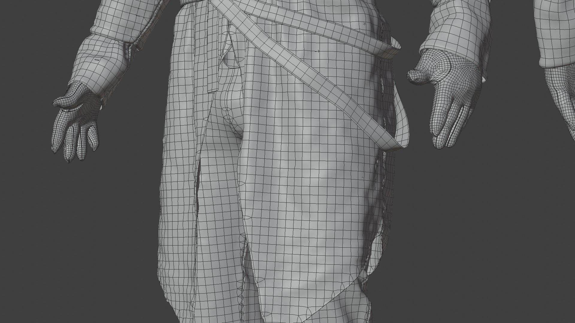 SOLDIER Medieval infantryman 3D model_45