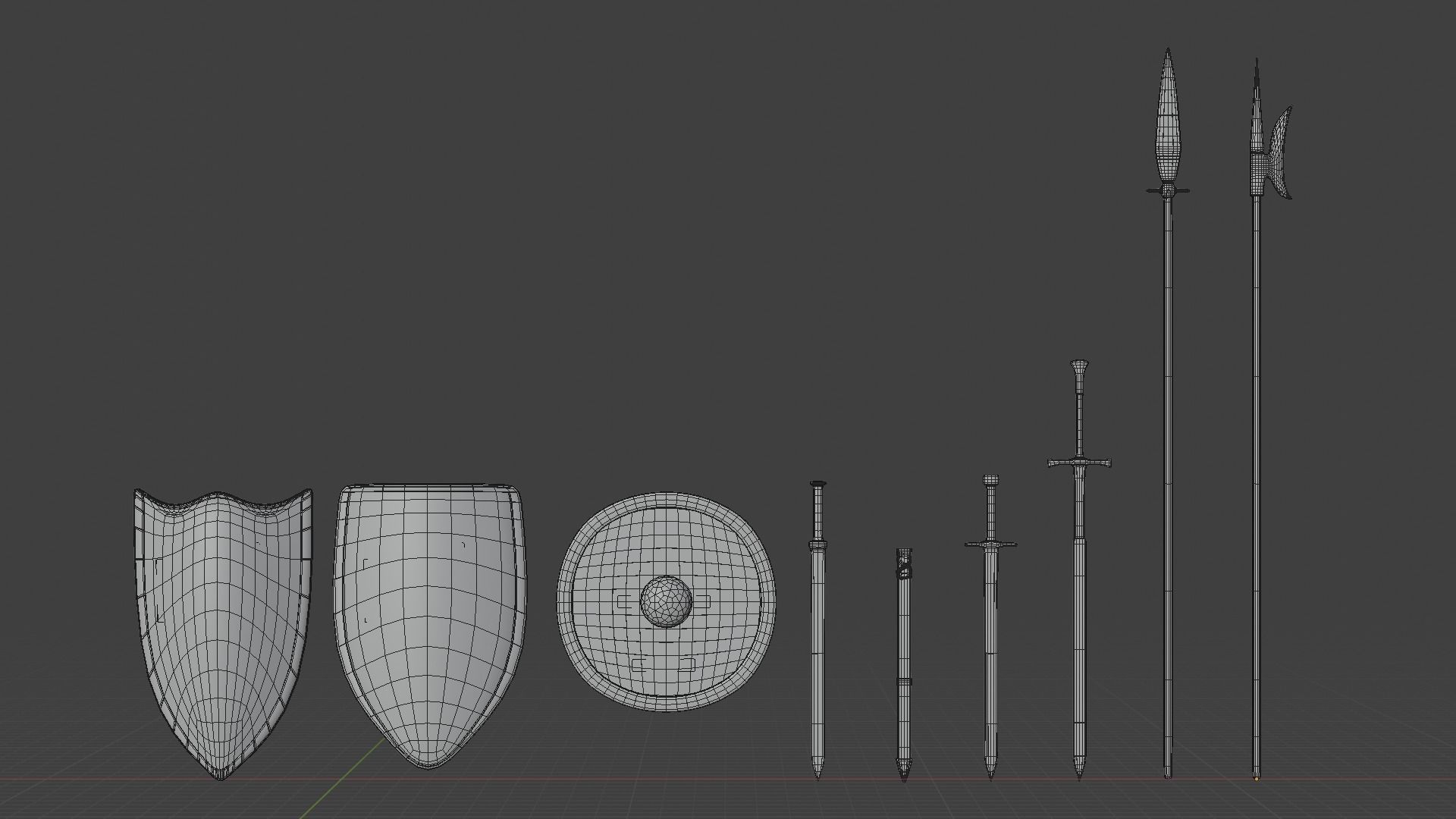 SOLDIER Medieval infantryman 3D model_27