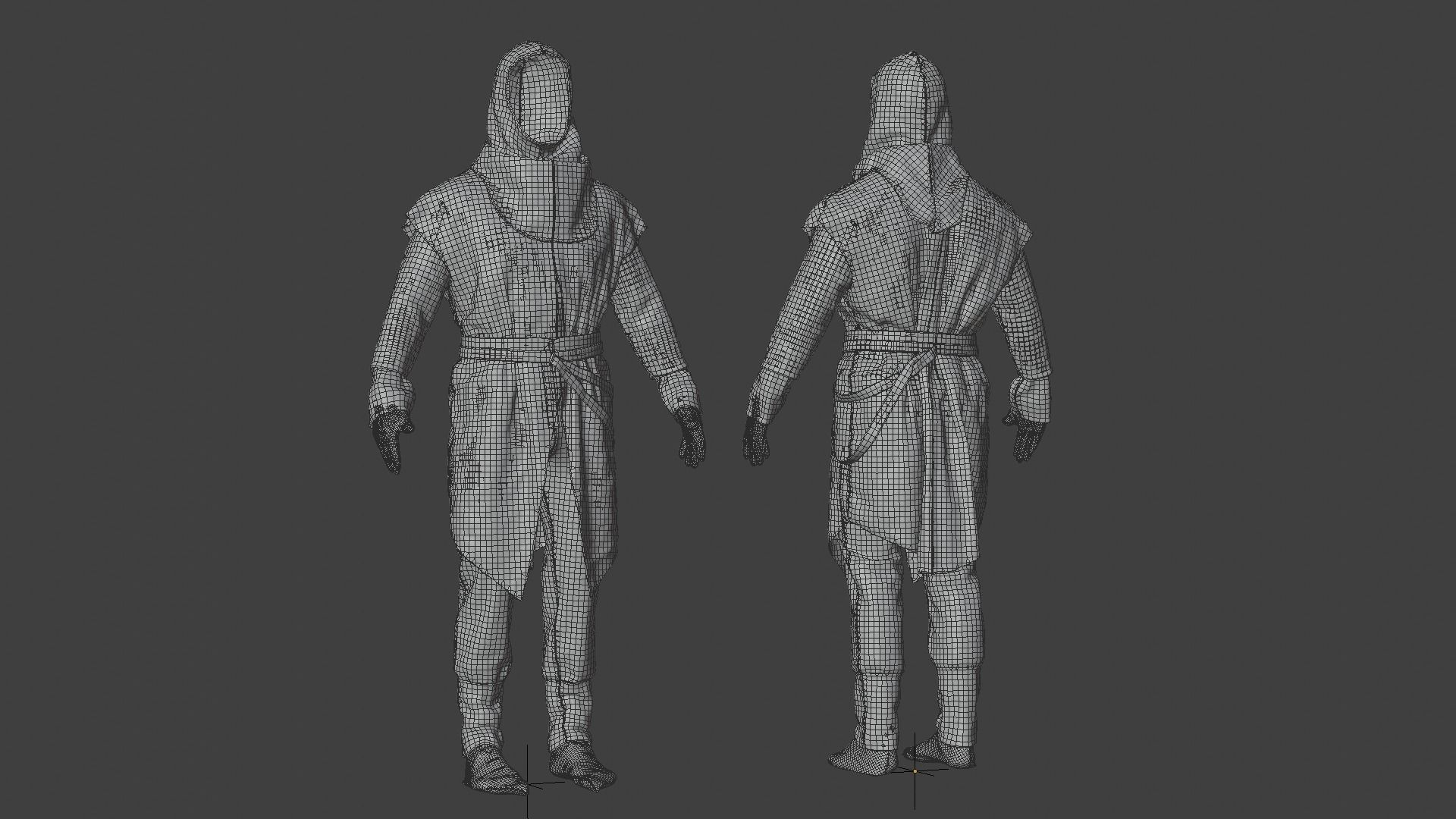 SOLDIER Medieval infantryman 3D model_46