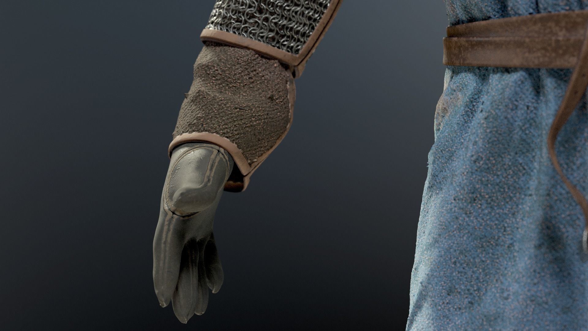 SOLDIER Medieval infantryman 3D model_11