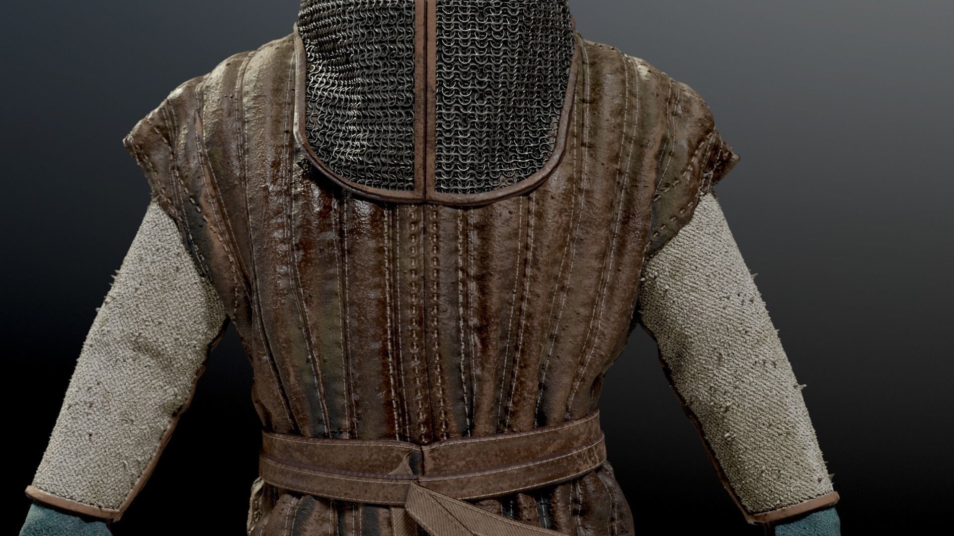 SOLDIER Medieval infantryman 3D model_25