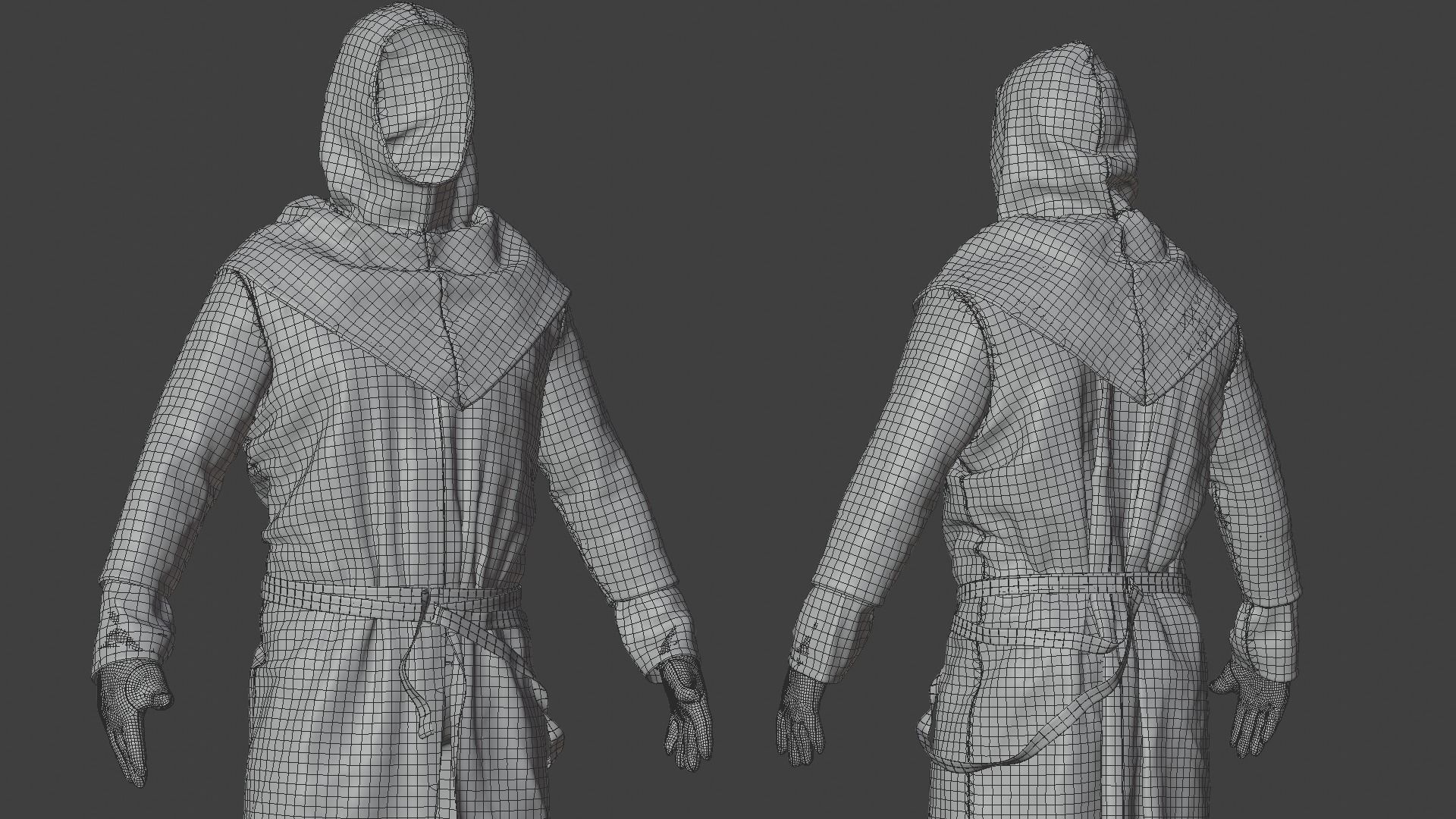 SOLDIER Medieval infantryman 3D model_40