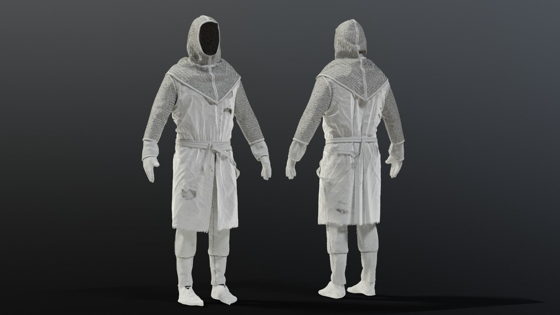 SOLDIER Medieval infantryman 3D model_28