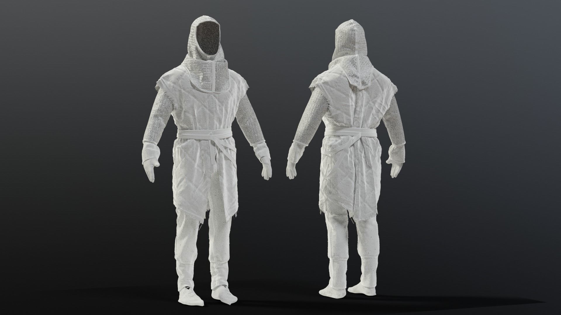 SOLDIER Medieval infantryman 3D model_32