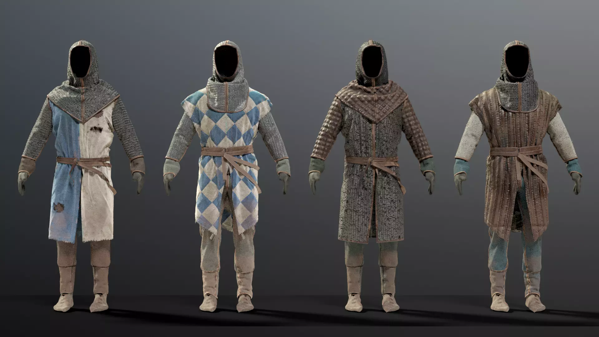 SOLDIER Medieval infantryman 3D model_0