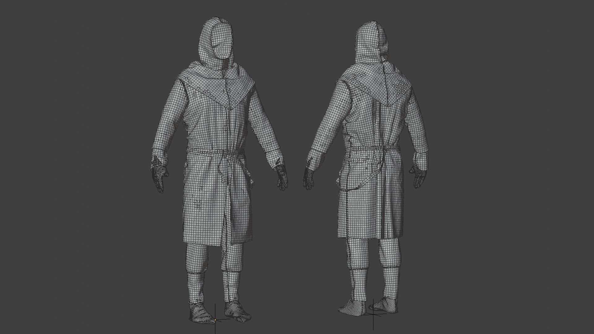 SOLDIER Medieval infantryman 3D model_36