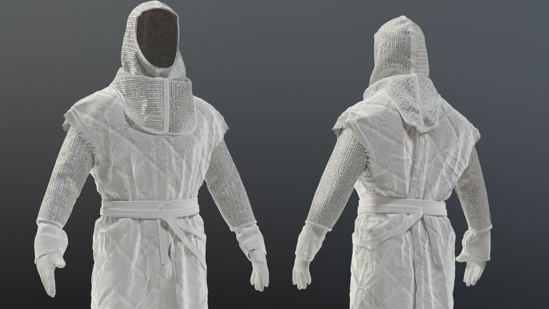 SOLDIER Medieval infantryman 3D model_33