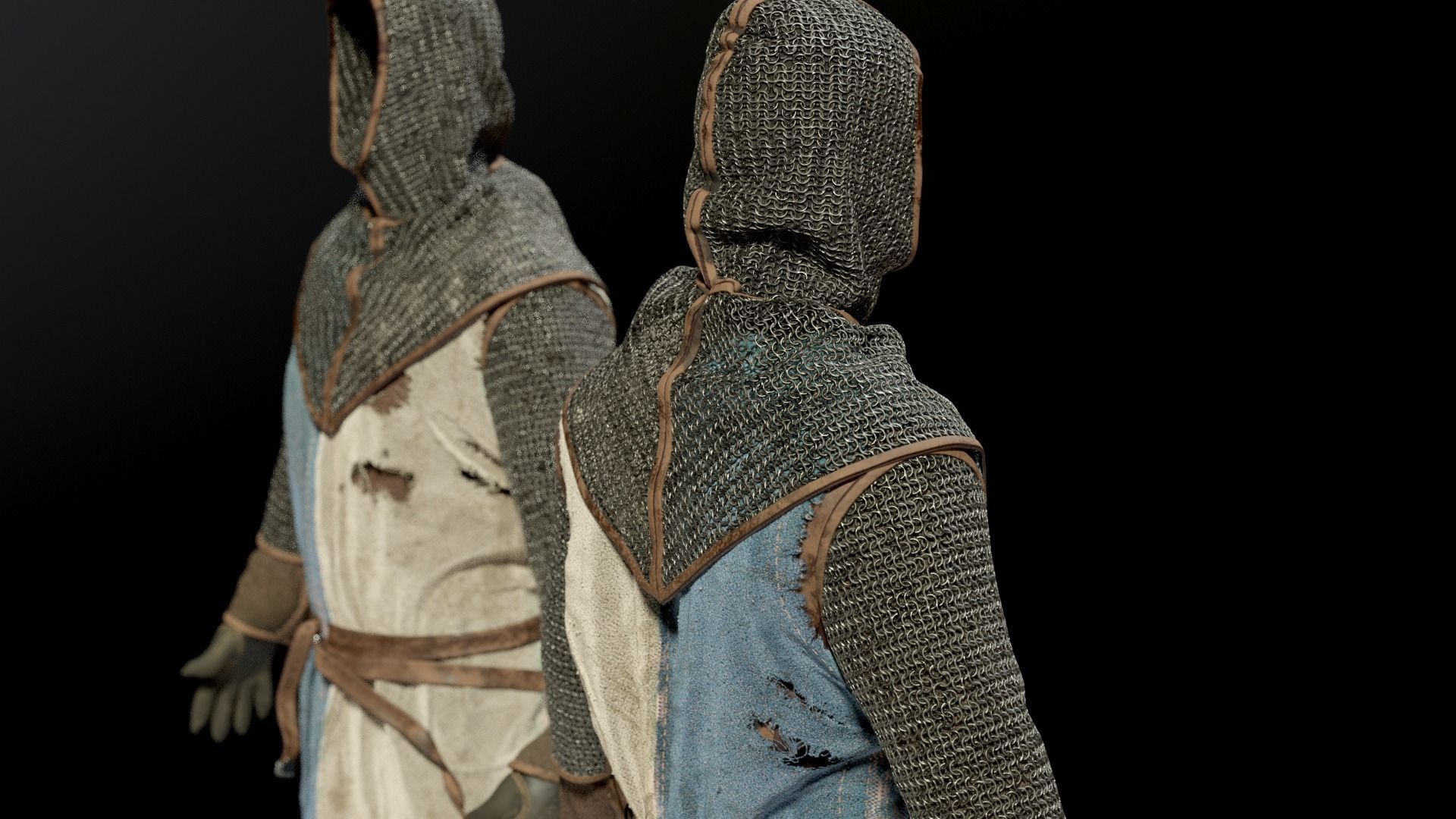SOLDIER Medieval infantryman 3D model_8