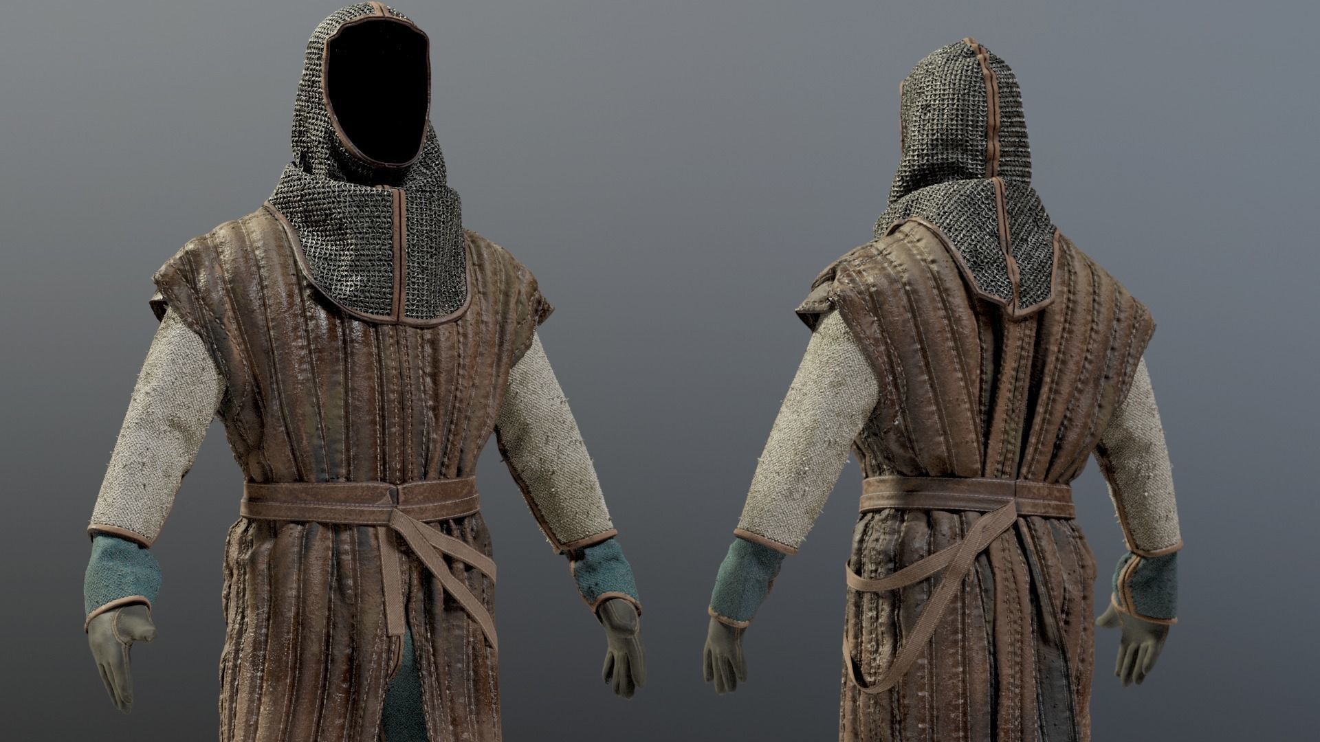 SOLDIER Medieval infantryman 3D model_22