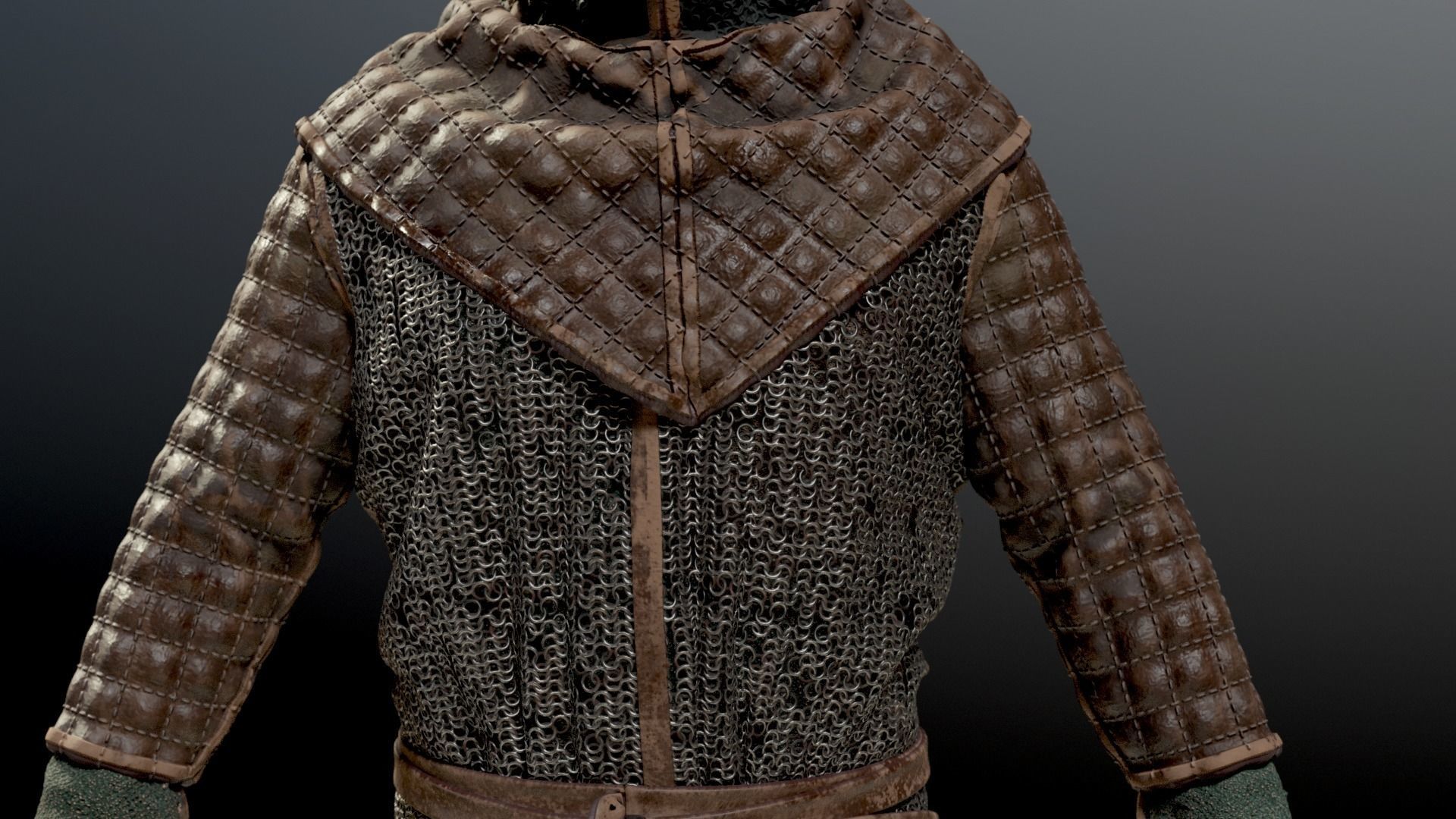 SOLDIER Medieval infantryman 3D model_20