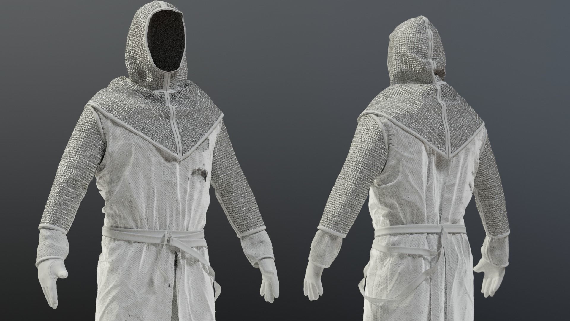 SOLDIER Medieval infantryman 3D model_29