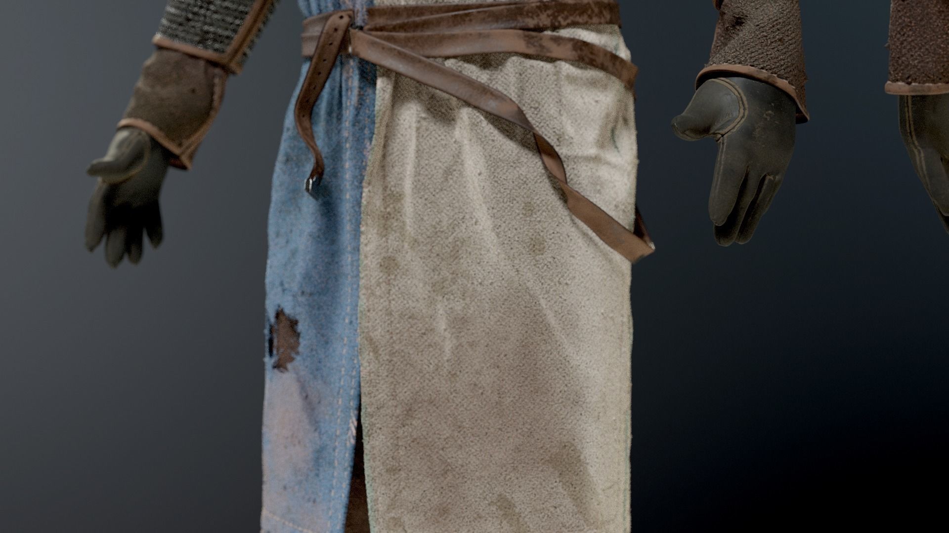 SOLDIER Medieval infantryman 3D model_10