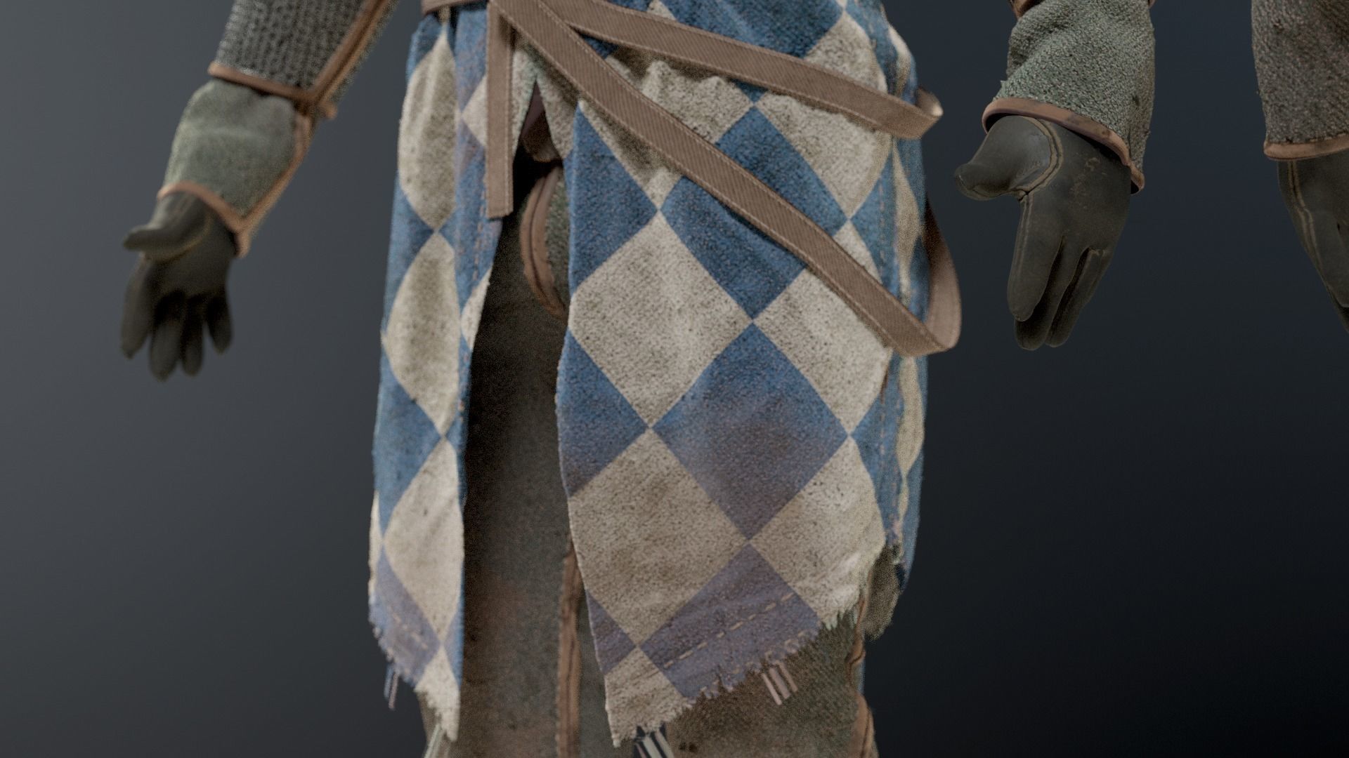 SOLDIER Medieval infantryman 3D model_16