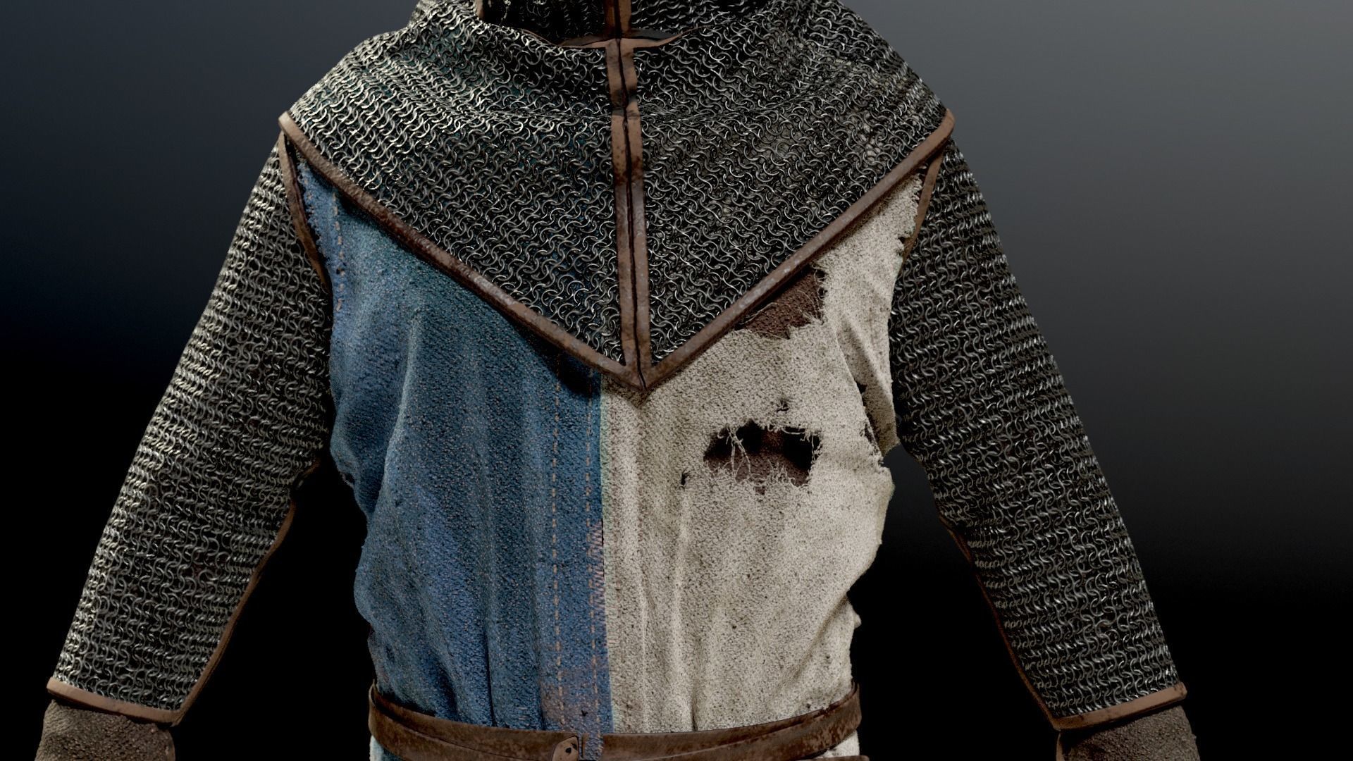 SOLDIER Medieval infantryman 3D model_9