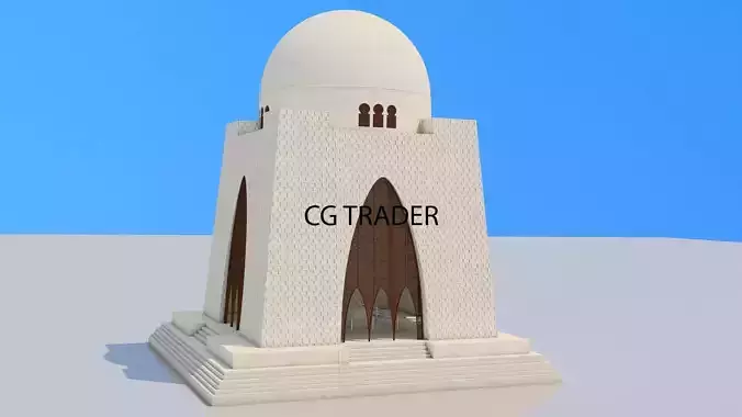 Tomb of Jinnah Founder of Pakistan 3D model
