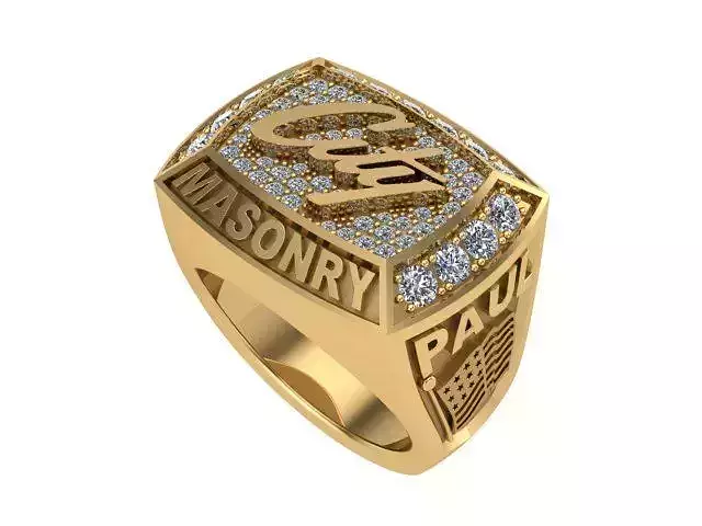 Paul Masonry 2018 30 Years Ring 3D print model