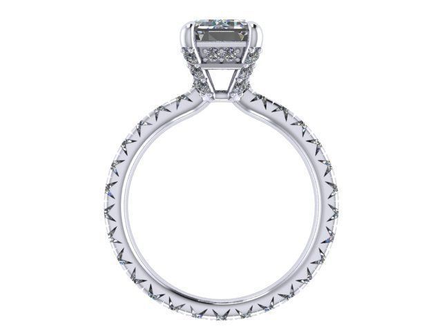 Rectangle Ring Number 148 3D print model_2