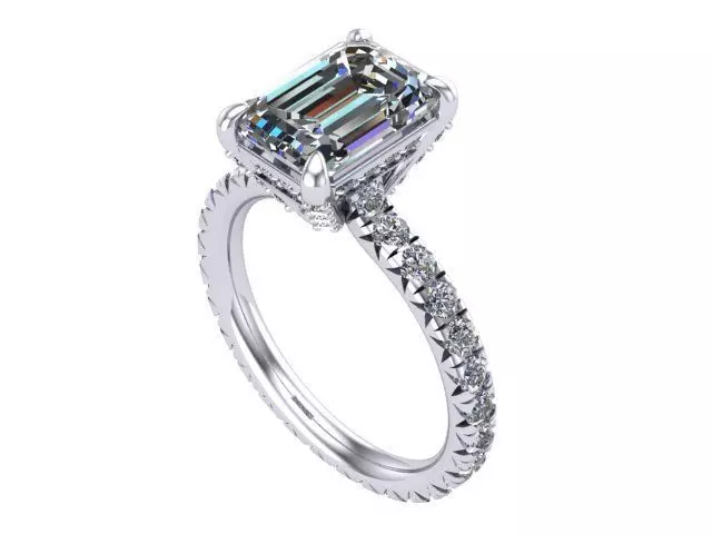 Rectangle Ring Number 148 3D print model_0