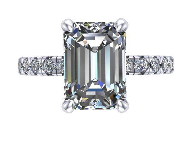 Rectangle Ring Number 148 3D print model_5