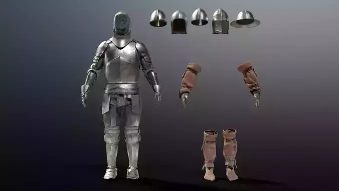 SOLDIER Medieval Knight 3D model