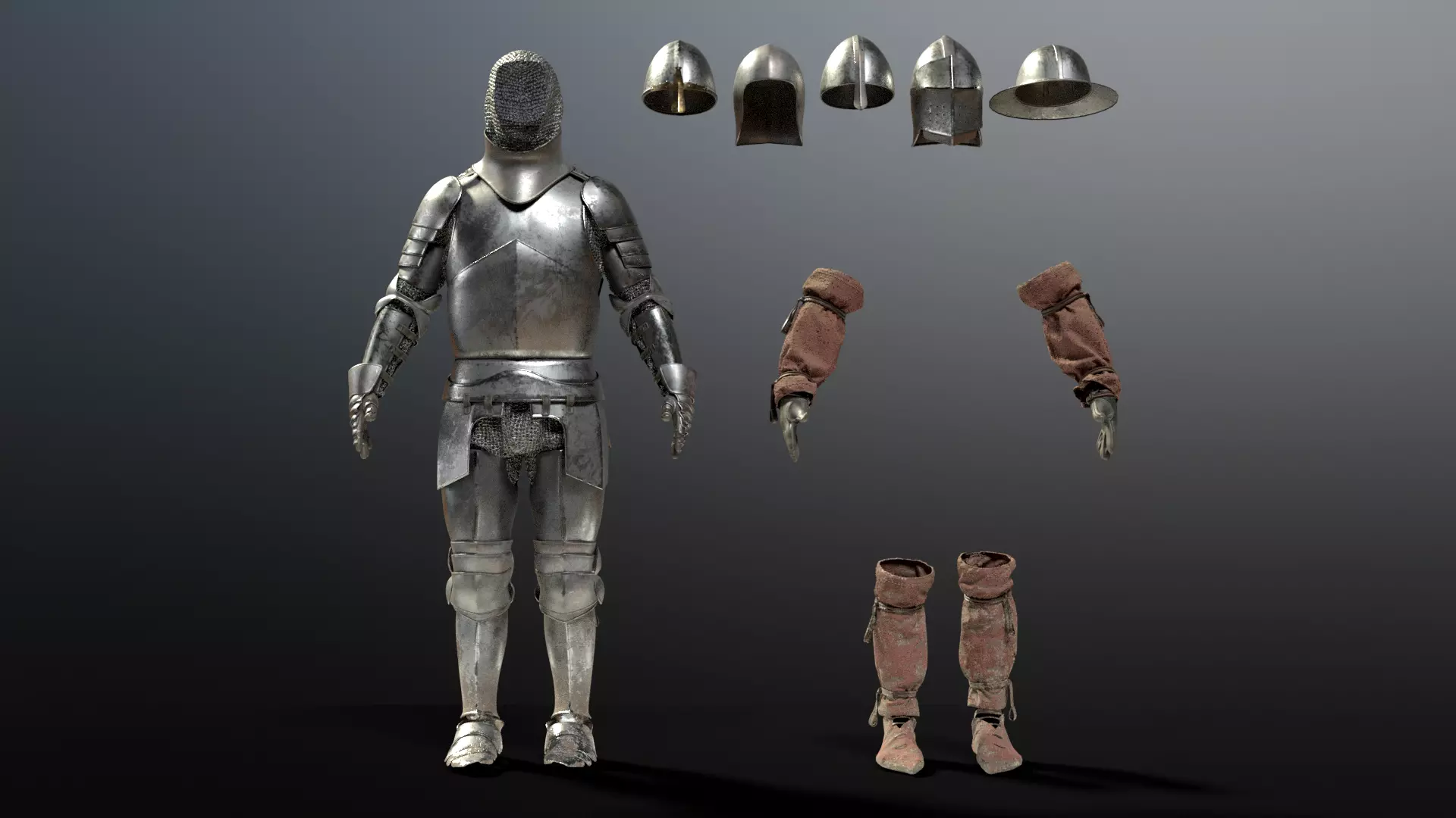 SOLDIER Medieval Knight 3D model_0