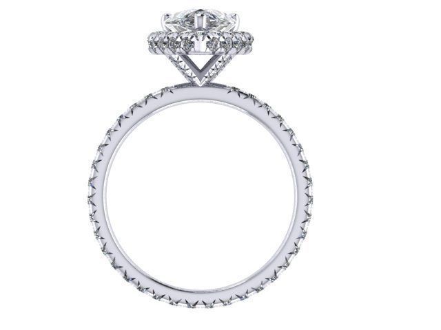 Smaller Head Armored Ring Number 149 3D print model_1