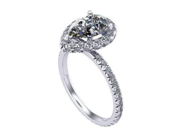 Smaller Head Armored Ring Number 149 3D print model_4